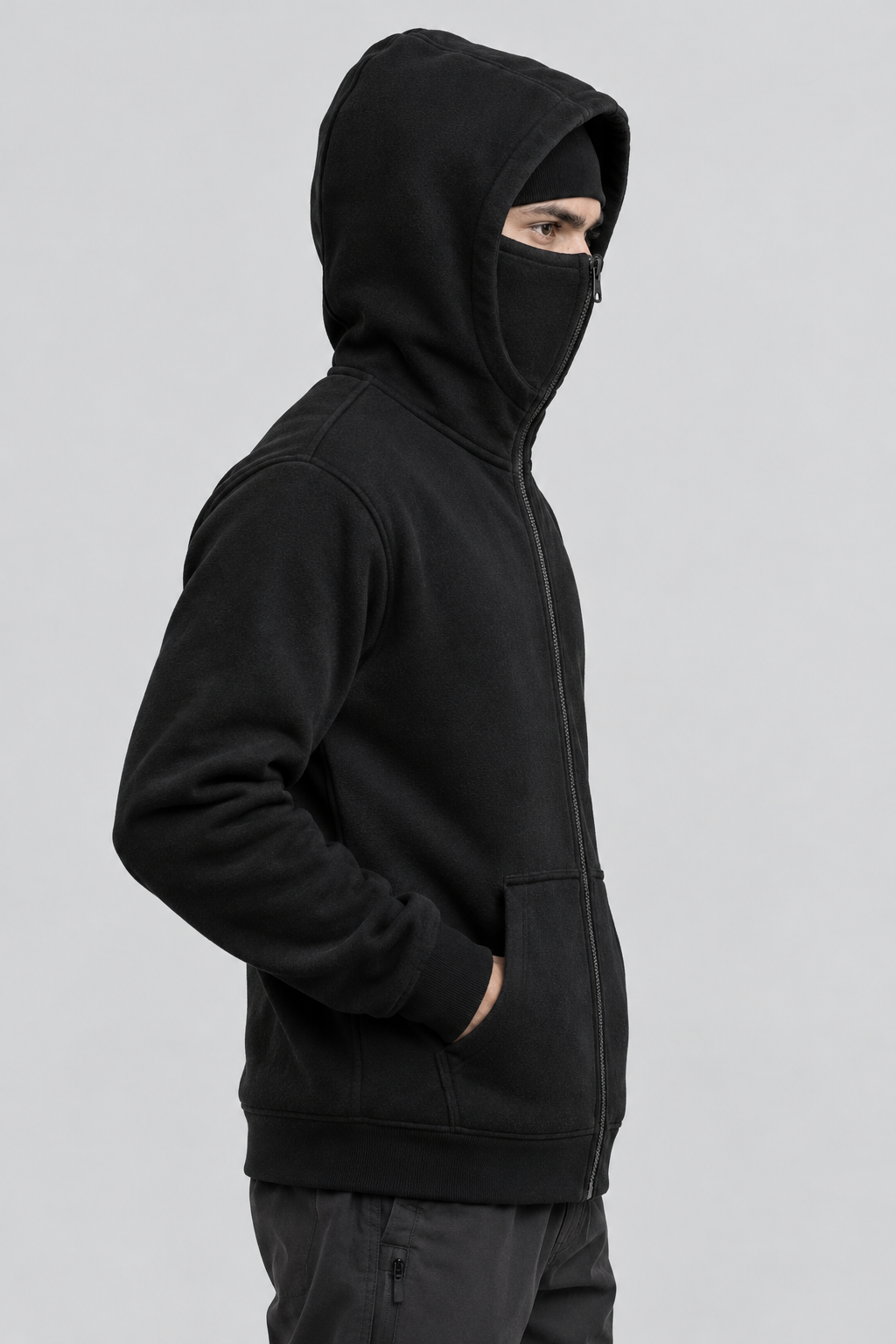 Balaclava Hoodie In Black