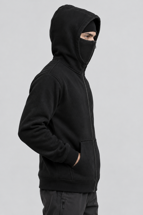 Balaclava Hoodie In Black